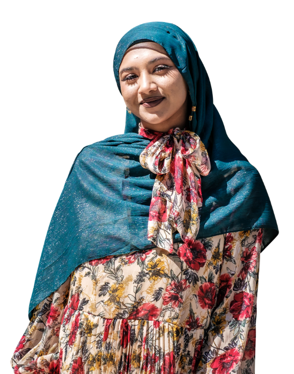 Cut out image of student